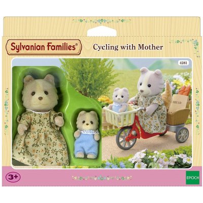 Sylvanian Families Psí rodinka na kole – Zboží Mobilmania