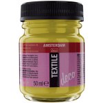 Deco Amsterdam Textile Barva na textil 50 ml provence žlutá 206 – Zboží Dáma
