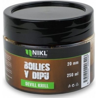 Karel Nikl Nikl Boilies v dipu Devill Krill 20 mm 250 g – Zboží Mobilmania