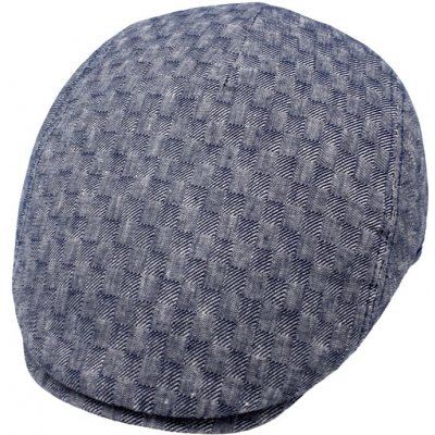 Fiebig Headwear since 1903 Pánská letní lněná bekovka se šachovnicovým vzorem modrá – Hledejceny.cz