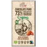 Chocolates Solé 73% Bio hořká čokoláda s mandlemi 150 g