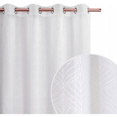Záclona jednotlivá Room99 bílá hladká polyester 140x240 cm – Hledejceny.cz