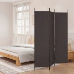 Lumarko Paraván 3-panelový hnědý 150 x 200 cm – Zboží Dáma