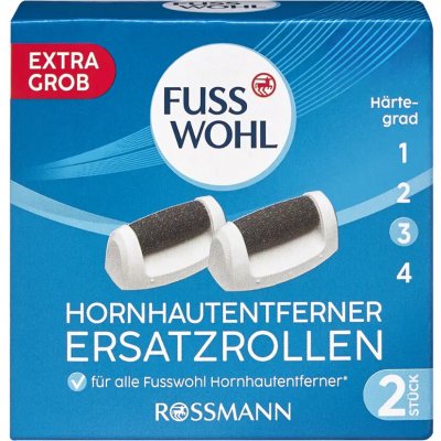 Fusswohl Náhradní hlavice k elektrickému pilníku, extra hrubost 3 2 ks – Zboží Dáma