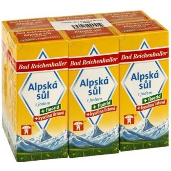 Bad Reichenhaller alpská sůl s jodem fluoridem a kyselinou listovou 500 g