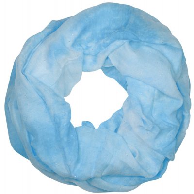 Amália batikovaná šála kruhová JK014 světle modrá – Zboží Mobilmania