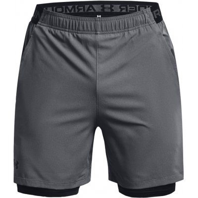 Under Armour Vanih Woven 2-in-1 shorts pitch gray/black – Zboží Mobilmania