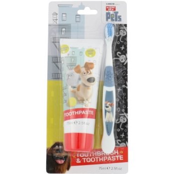 Universal The Secret Life Of Pets Toothpaste zubní pasta 75 ml + zubní kartáček dárková sada