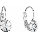 Swarovski Elements Rivoli vlepený krystal Dětské Ocelové náušnice visací bílé kulaté 51031.1 Crystal bílá čirá křišťálová – Hledejceny.cz