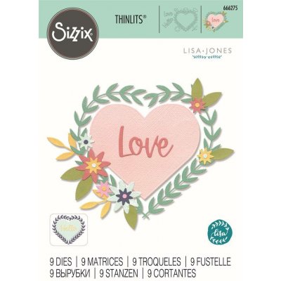 Sizzix Thinlits vyřezávací šablony Hello Love – Hledejceny.cz