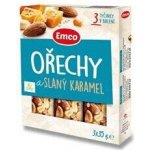 Emco Tyčinky ořechy a slaný karamel 3 x 35 g – Zboží Mobilmania