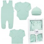 New Baby 4-dílná kojenecká soupravička do porodnice I AM mátová – Zboží Mobilmania