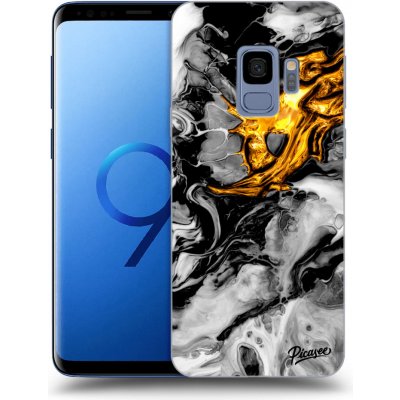 Pouzdro Picasee silikonové Samsung Galaxy S9 G960F - Black Gold 2 čiré – Zboží Mobilmania