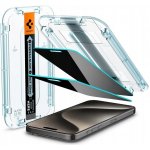 Spigen Glass tR EZ Fit Privacy 2 Pack transparency - iPhone 16 Pro Max AGL07908 – Zboží Živě