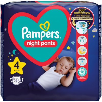 Pampers Night Pants 4 25 ks – Zboží Mobilmania