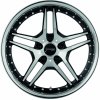 Alu kolo, lité kolo Corspeed Vegas 9,5x19 5x112 ET48 hyperblack silver inox lip