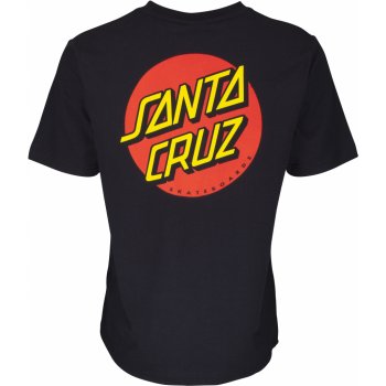SANTA CRUZ Classic Dot Chest T-Shirt Black