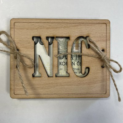 Dřevěné přání NIC – Hledejceny.cz