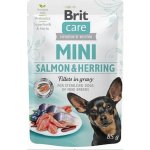 Brit Care Mini Salmon & Herring fillets in gravy 85 g – Zboží Mobilmania
