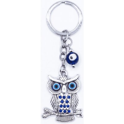 Přívěsek na klíče Milujeme Kameny Alláhovo oko (Evil Eye) sova – Zboží Mobilmania