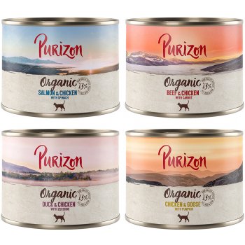 Purizon Organic Míchané balení 4 druhy 6 x 0,2 kg