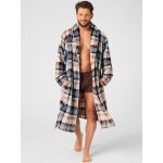 Pánský župan KEY 443 béžová-kostkovaný vzor – Zbozi.Blesk.cz