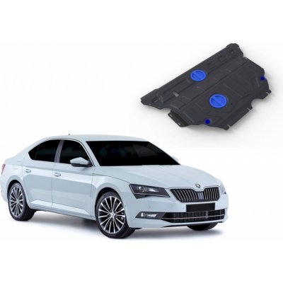 RIVAL Ocelový kryt motoru a převodovky Skoda Superb FWD/4WD 1,4TSI; FWD/4WD 1,8TSI; FWD/4WD 2,0TSI 2015-