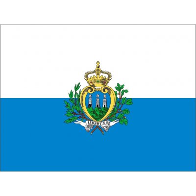 San Marino vlajka - 30 x 45 cm - tunel, karabina – Hledejceny.cz