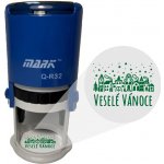 Mark Samonamáčecí razítko Veselé Vánoce 002 světle modrá 45mm – Sleviste.cz