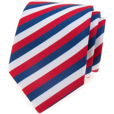 Avantgard kravata Lux trikolóra bílá červená modrá 561 111218 – Zboží Mobilmania