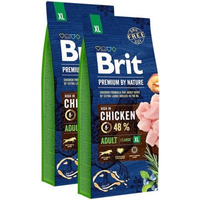 Brit Premium by Nature Adult XL 2 x 15 kg – Zboží Mobilmania