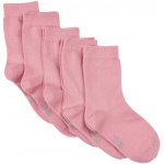 Minymo 5 párů ponožek pro děti z bavlny jednobarevné růžové Rose – Hledejceny.cz