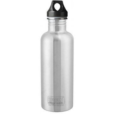 360° Stainless Single Wall Bottle Silver 1000 ml