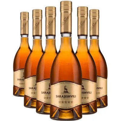 Sarajishvili 5 letá brandy (gruziňák) 40% 6 x 0,75 l (holá láhev) – Hledejceny.cz