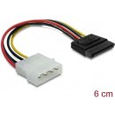 Delock 60112 Redukce napájení MOLEX 4-pin na SATA 15-pin přímý, 6 cm