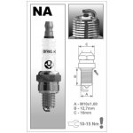 Zapalovací svíčka Brisk Standard Honda C90MT (Step Thru) 96 - 03 – Zboží Mobilmania