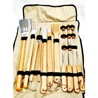 HAPPY GREEN Souprava na grilování BBQ, 18 ks, v tašce (50120345) – Zboží Dáma