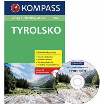 Tyrolsko Velký turistický atlas + CD-ROM – Zboží Mobilmania