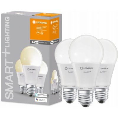Ledvance sada 3x chytrá LED žárovka SMART+ WIFI, E27, A60, 9W, 806lm, 2700K, teplá bílá SMART+ WIFI – Sleviste.cz