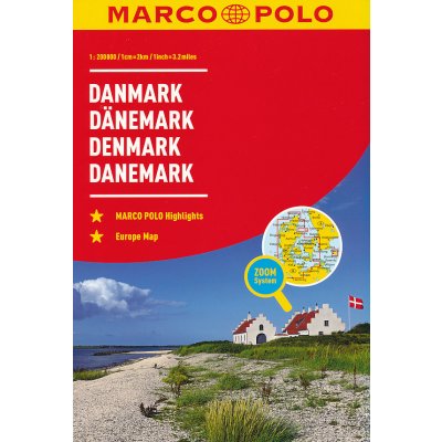 Danmark Denmark Dänemark Danemark atlas 1:300 000 – Zbozi.Blesk.cz