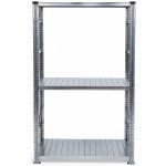 FP Systems Kovový policový regál 1972x1050x800 mm 3 police přídavný stříbrný pozink – Zboží Mobilmania