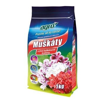 Agro Organominerální hnojivo muškáty 1 kg