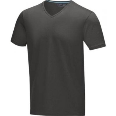 Pánské tričko Kawartha s krátkým rukávem V-NECK šedá