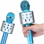 WSTER WS 858 Karaoke bluetooth mikrofon stříbrný – Zboží Mobilmania