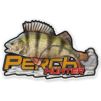 4 AnglersDesing samolepka Perch Hunter – Zboží Mobilmania