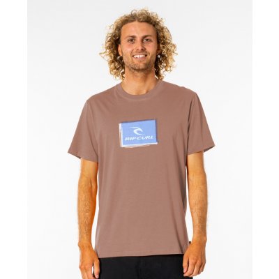 Rip Curl CORP ICON TEE washed peach – Zboží Mobilmania