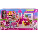 Barbie Restaurace s panenkou herní set HBB91 – Zboží Mobilmania