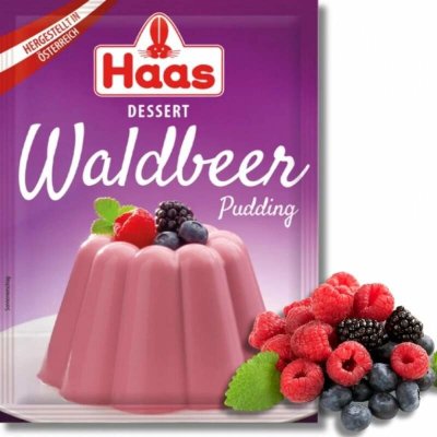 HAAS puding s příchutí lesní plody 37g – Zboží Mobilmania