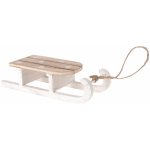 H&L Vánoční závěsná dekorace Sáňky 22cm, bílá – Hledejceny.cz