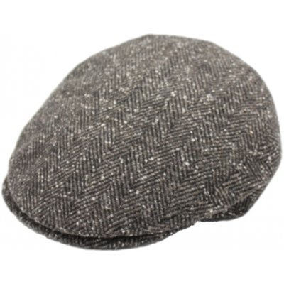 Fiebig Headwear since 1903 Tvídová bekovka s ušními klapkami hnědá rybí kost – Hledejceny.cz